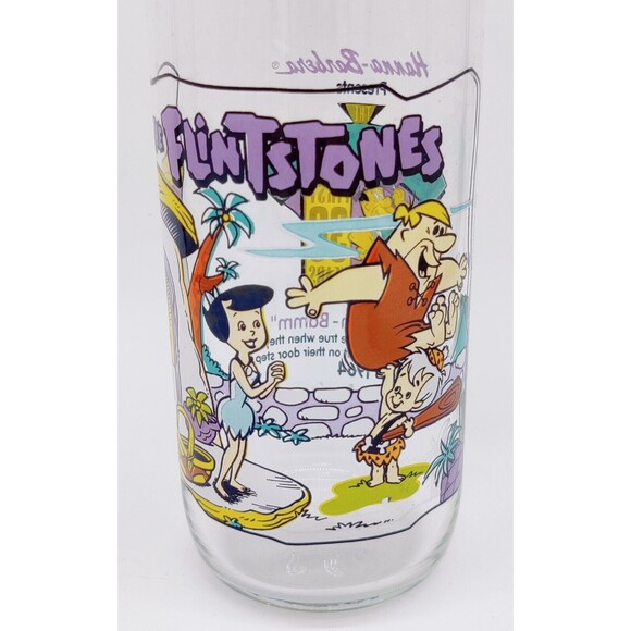 Vintage 1991 Hardees Flintstones The First 30 Years Glass Little Bamm-Bamm Anniv - Picture 2 of 12